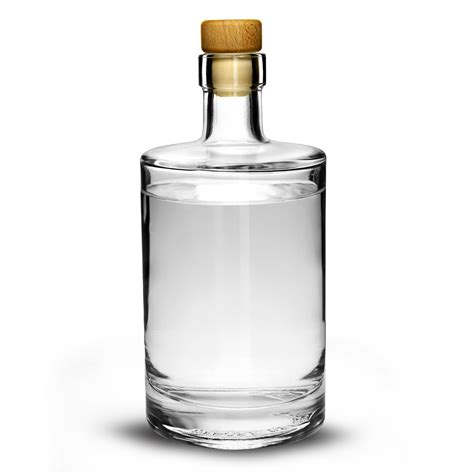 Galileo Flint Glass Bottle With Cork Lid 17 6oz 500ml