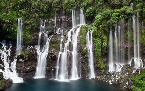 Grand Galet Falls Saint Joseph Reunion Island Langevin River Indian