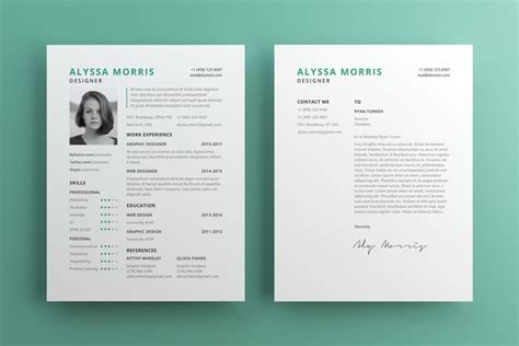 Fast & free job site: Clean Resume CV Template Free for Illustrator • Pagephilia