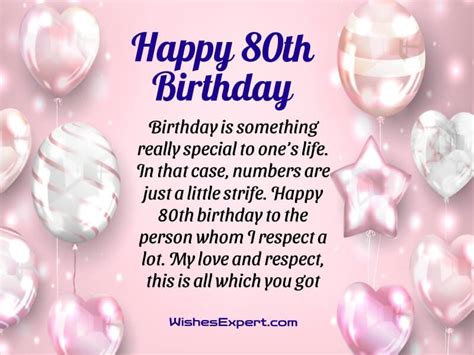 40 Best Happy 80th Birthday Wishes For 80 Years Old