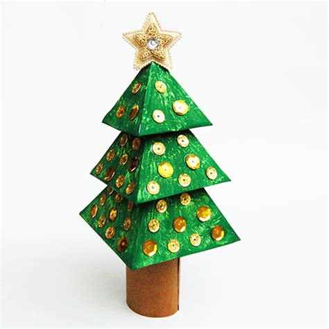 3d Paper Christmas Tree Kids Crafts Fun Craft Ideas