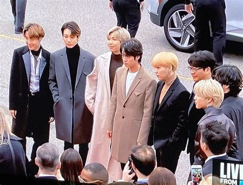 While their performance began in a. BTS at the 2020 Grammy Awards red carpet 1/26/2020 in 2020 (With images) | Grammy awards red ...