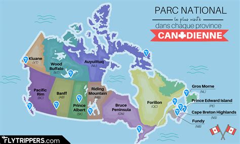 Le Parc National Le Plus Visité Dans Chaque Province Canadienne Sur Une