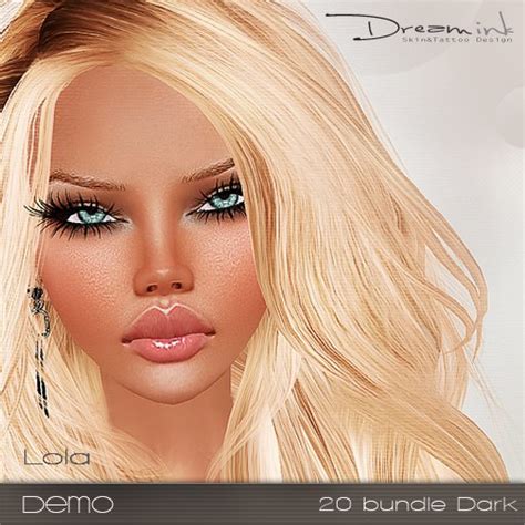 Second Life Marketplace Demo Dark Skin Lola Dream Ink Design