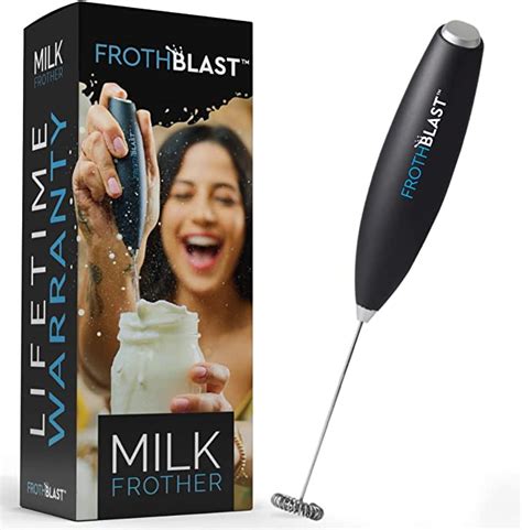 Frothblast Milk Frother Handheld For Coffee Foam Maker Electric