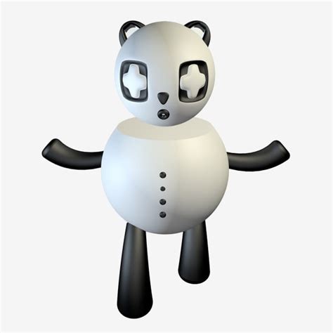 Material Del Animal Juguete Oso De La Panda 3d C4d Png Panda 3d