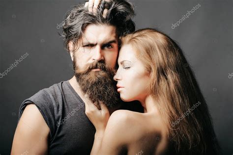 Sexy Man And Woman Embracing