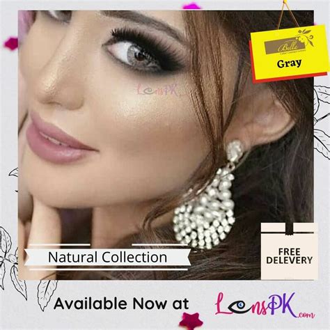 Bella Gray Contact Lenses Natural Collection 100 Original