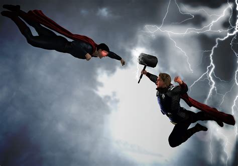 Superman Vs Thor By A205204 On Deviantart