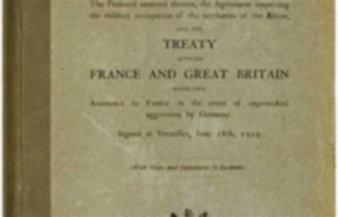 The Treaty Of Versailleswas It A Responsible Document