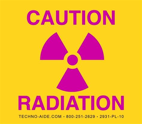 Caution Radiation X Ray Room Sign Yellow Signmagenta Letters 10 X
