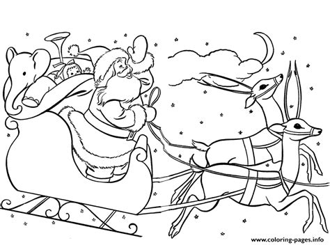 The electronic files of these colouring page images are not for redistribution or sale. Santa Claus Sleigh Christmas S Printabledbc3 Coloring ...