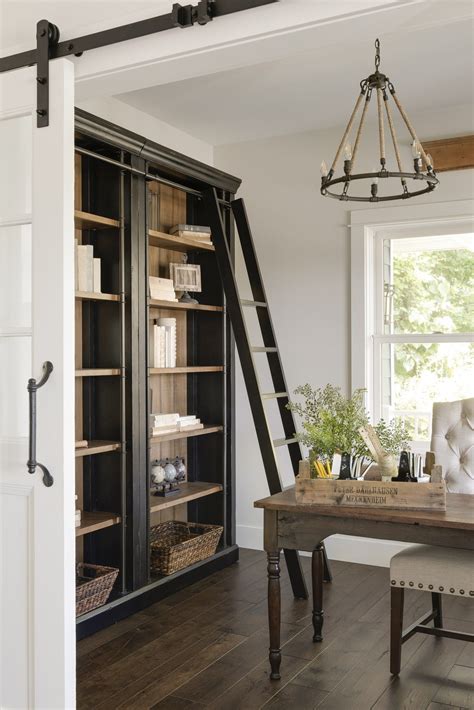 Always keep fresh flowers in the bedroom if. modern french country office, bookcase and chandelier ...