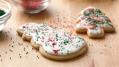 Sift together the flour, baking powder and salt. Basic Iced Holiday Sugar Cookies recipe from Pillsbury.com