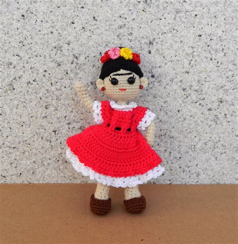 Amigurumi Frida Kahlo Inspired Crochet Interior Doll