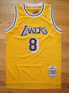 The star changing numbers, going from no. Kobe Bryant #8 Los Angeles Lakers Hardwood Classics Throwback Yellow Mens Jersey | eBay