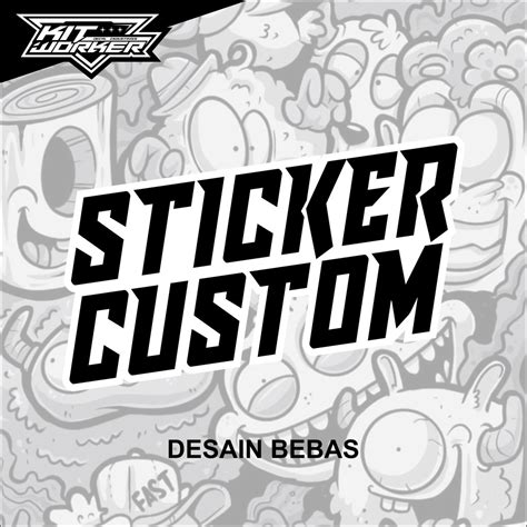 Jual Sticker Custom Desain Shopee Indonesia