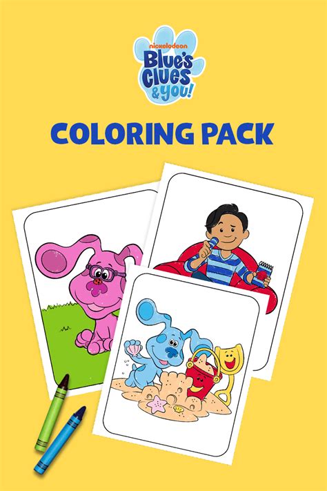 Free Blues Clues Printable Coloring Pages And Activities