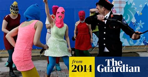 Pussy Riot Attacked With Whips By Cossack Militia At Sochi Olympics Pussy Riot The Guardian