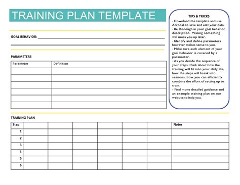 Employee Training Plan Templates Word And Excel Templatelab Porn