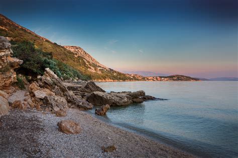 Küste im Sonnenuntergang in Krk, Kroatien Foto & Bild ...