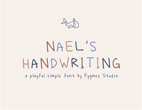 Naels Handwriting Font Children Handwriting Font Kids Etsy Uk
