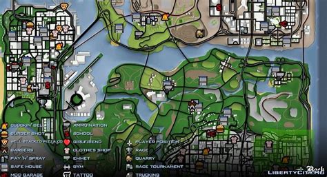 San andreas on android is another port of the legendary franchise on mobile platforms. Map in HD resolution for GTA San Andreas (iOS, Android)