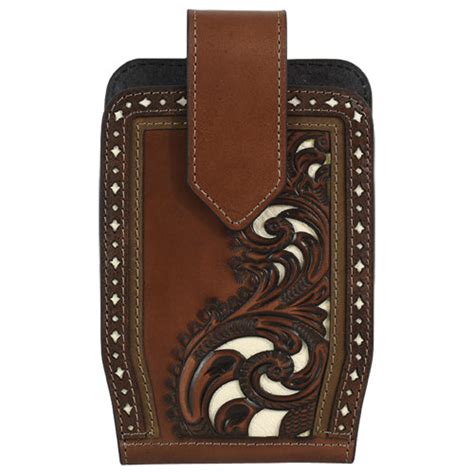 Justin Cell Phone Holster Tooled Wunderlay