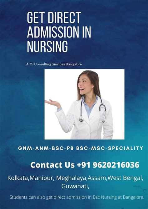 Bsc Nursing Direct Admission Gnm Anm Pb Bsc Msc Speciality