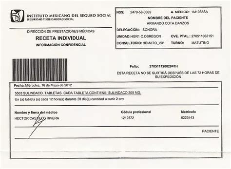Archivo Con Receta Editable Recetarios Medicos Imss Receta Medica