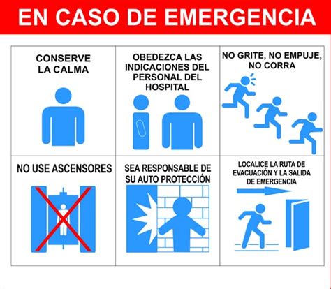Infografía Qué hacer en caso de emergencia CHARLAS DE SEGURIDAD