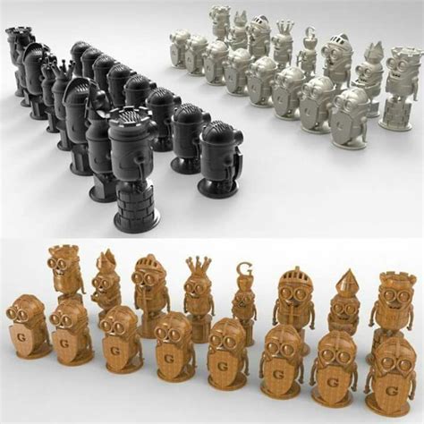 Minion Chess Game Seramik Sanatı Seramik Sanat
