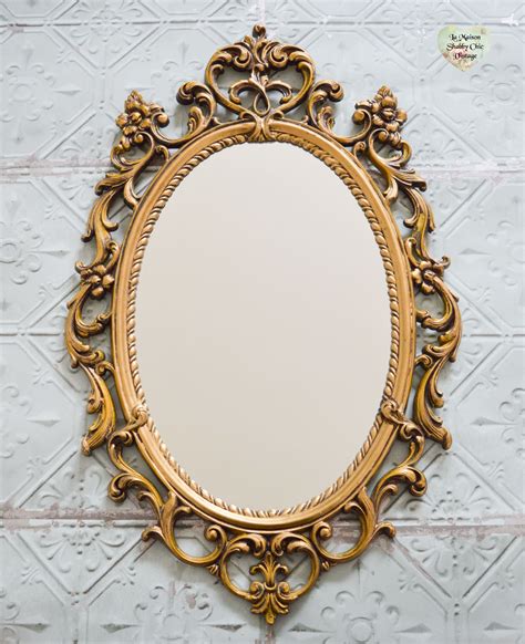 Large Rococo Mirror Vintage French Baroque Gold Mirror Oval Baroque Gold Frame Mirror Oval