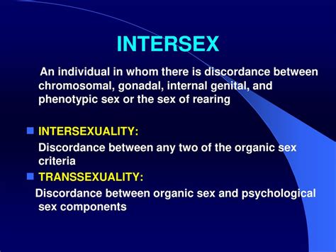 Intersex Prof M C Bansal Mbbs Ms Micog Ficog Professor Obgy Ppt Download