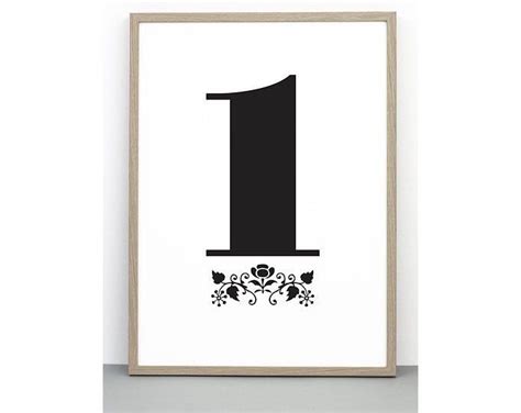 Number 7 Print Printable 0 9 Poster Downloadable Etsy Etsy Print