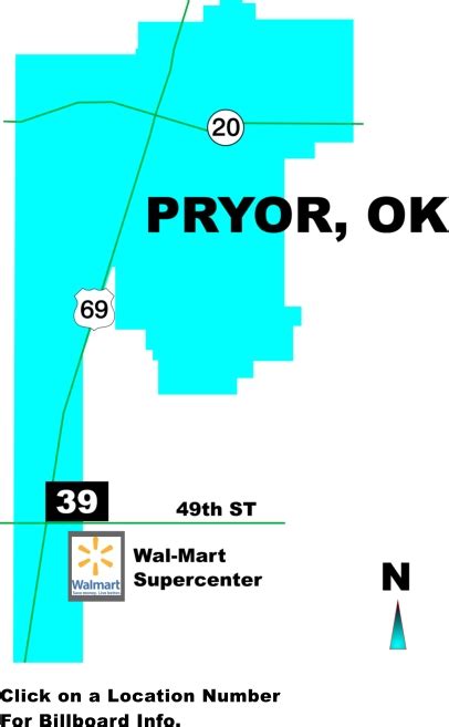 Pryor Ok Map Gordon Outdoor Advertising Llc