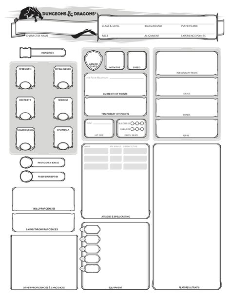 Blank Character Sheetpng En World Dungeons And Dragons Tabletop