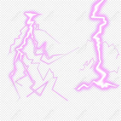 Purple Lightning Lighten Lightning Game Effects PNG Transparent