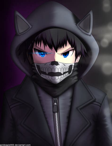 Anime Boy With Skull Mask Anime Anime Boy With Mask Anime Demon Boy