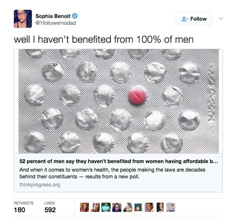 52 percent of men say they ve never benefited from women s birth control twitter disagrees