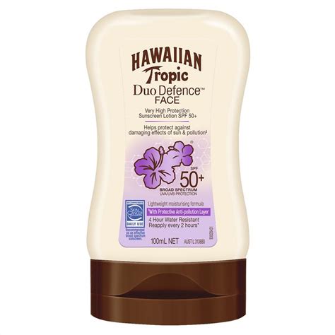 Buy Hawaiian Tropic SPF Duo Defence Face Ml Online At Chemist Warehouse