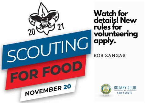 Scouting For Food Collection Day November 20 2021