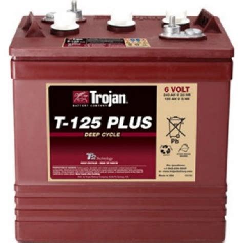 Trojan T 1275 Plus Flooded Deep Cycle Battery 12 Volt Battery World