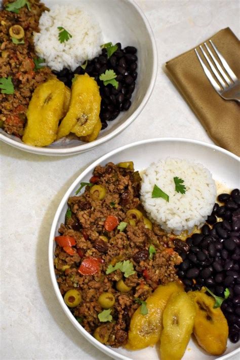 Mofongo is a puerto rican specialty made of plantains, chicarrones (fried pork skins), chicken stock and a bit of fried pork. Puerto Rican Picadillo | Recipe in 2020 | Nutrition ...