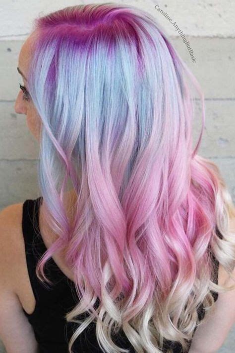 Diy purple to peach ombre hair tutorial | ally's atmosphere. 60 Fabulous Purple and Blue Hair Styles | Cotton candy ...