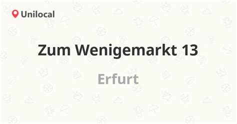 Zum Wenigemarkt 13 – Erfurt, Wenigemarkt 13 (21 Bewertungen, Adresse