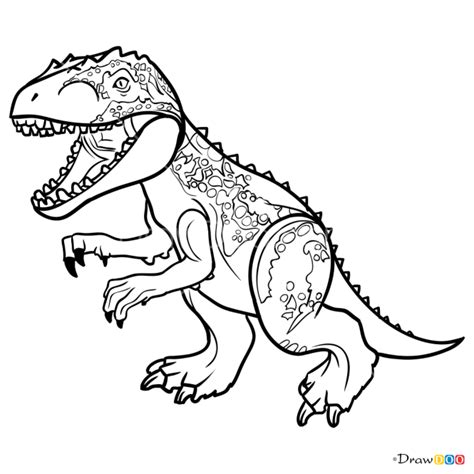 Lego Indominus Rex Coloring Pages Sketch Coloring Page