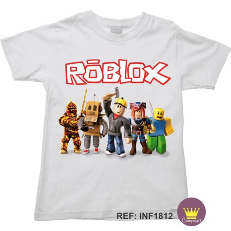 Camisa Infantil Camiseta Roblox Vu00e1rios Modelos