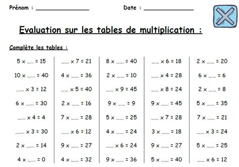 Exercices de géométrie au ce2 cycle3: jeux en ligne de multiplication