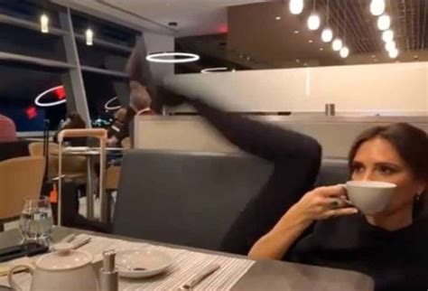 Victoria Beckham Recreates Iconic Leg Pose In The Middle Of A